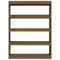 vidaXL Estantería divisor de espacios pino marrón miel 100x30x135,5cm vidaXL Estantería divisor de espacios pino marrón miel 100x30x135,5cm