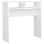 vidaXL Mesa consola madera de ingeniería blanco 78x30x80 cm vidaXL Mesa consola madera de ingeniería blanco 78x30x80 cm