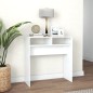 vidaXL Mesa consola madera de ingeniería blanco 78x30x80 cm vidaXL Mesa consola madera de ingeniería blanco 78x30x80 cm