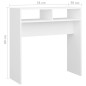 vidaXL Mesa consola madera de ingeniería blanco 78x30x80 cm vidaXL Mesa consola madera de ingeniería blanco 78x30x80 cm