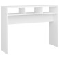 vidaXL Mesa consola madera de ingeniería blanco 105x30x80 cm vidaXL Mesa consola madera de ingeniería blanco 105x30x80 cm
