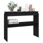 vidaXL Mesa consola madera contrachapada negro 102x30x80 cm vidaXL Mesa consola madera contrachapada negro 102x30x80 cm