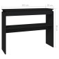 vidaXL Mesa consola madera contrachapada negro 102x30x80 cm vidaXL Mesa consola madera contrachapada negro 102x30x80 cm
