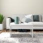 vidaXL Mesa de centro madera contrachapada blanco 68x50x38 cm vidaXL Mesa de centro madera contrachapada blanco 68x50x38 cm