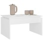 vidaXL Mesa de centro madera contrachapada blanco 68x50x38 cm vidaXL Mesa de centro madera contrachapada blanco 68x50x38 cm