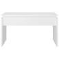 vidaXL Mesa de centro madera contrachapada blanco 68x50x38 cm vidaXL Mesa de centro madera contrachapada blanco 68x50x38 cm
