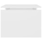 vidaXL Mesa de centro madera contrachapada blanco 68x50x38 cm vidaXL Mesa de centro madera contrachapada blanco 68x50x38 cm