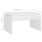 vidaXL Mesa de centro madera contrachapada blanco 68x50x38 cm vidaXL Mesa de centro madera contrachapada blanco 68x50x38 cm