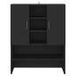vidaXL Armario de lavadora negro 70,5x25,5x90 cm