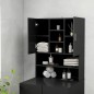 vidaXL Armario de lavadora negro 70,5x25,5x90 cm
