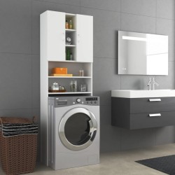 vidaXL Armario de lavadora blanco 64x25,5x190 cm