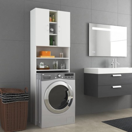 vidaXL Armario de lavadora blanco 64x25,5x190 cm