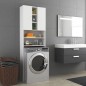 vidaXL Armario de lavadora blanco 64x25,5x190 cm