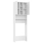 vidaXL Armario de lavadora blanco 64x25,5x190 cm