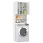 vidaXL Armario de lavadora blanco 64x25,5x190 cm