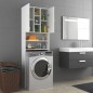 vidaXL Armario de lavadora blanco 64x25,5x190 cm