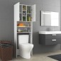 vidaXL Armario de lavadora blanco 64x25,5x190 cm
