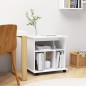 vidaXL Armario con ruedas madera contrachapada blanco 60x45x60 cm vidaXL Armario con ruedas madera contrachapada blanco 60x45x60 cm