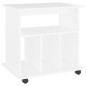 vidaXL Armario con ruedas madera contrachapada blanco 60x45x60 cm vidaXL Armario con ruedas madera contrachapada blanco 60x45x60 cm