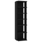 vidaXL Muebles zapateros 2 uds negro 27,5x27x102 cm vidaXL Muebles zapateros 2 uds negro 27,5x27x102 cm