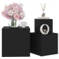 vidaXL Mesitas auxiliares 3 uds madera contrachapada negro vidaXL Mesitas auxiliares 3 uds madera contrachapada negro