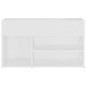 vidaXL Banco zapatero de madera contrachapada blanco 80x30x45 cm vidaXL Banco zapatero de madera contrachapada blanco 80x30x45 cm