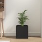 vidaXL Jardinera de madera contrachapada negra 40x40x40 cm vidaXL Jardinera de madera contrachapada negra 40x40x40 cm
