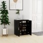 vidaXL Mueble zapatero de madera de ingeniería negro 60x35x70 cm vidaXL Mueble zapatero de madera de ingeniería negro 60x35x70 cm