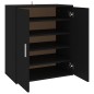 vidaXL Mueble zapatero de madera de ingeniería negro 60x35x70 cm vidaXL Mueble zapatero de madera de ingeniería negro 60x35x70 cm