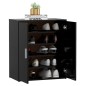 vidaXL Mueble zapatero de madera de ingeniería negro 60x35x70 cm vidaXL Mueble zapatero de madera de ingeniería negro 60x35x70 cm