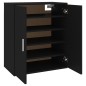 vidaXL Mueble zapatero de madera de ingeniería negro 60x35x70 cm vidaXL Mueble zapatero de madera de ingeniería negro 60x35x70 cm
