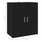 vidaXL Mueble zapatero de madera de ingeniería negro 60x35x70 cm vidaXL Mueble zapatero de madera de ingeniería negro 60x35x70 cm