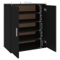vidaXL Mueble zapatero de madera de ingeniería negro 60x35x70 cm vidaXL Mueble zapatero de madera de ingeniería negro 60x35x70 cm