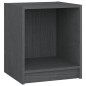 vidaXL Mesita de noche madera maciza de pino gris 35,5x33,5x41,5 cm vidaXL Mesita de noche madera maciza de pino gris 35,5x33,5x41,5 cm
