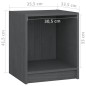 vidaXL Mesita de noche madera maciza de pino gris 35,5x33,5x41,5 cm vidaXL Mesita de noche madera maciza de pino gris 35,5x33,5x41,5 cm