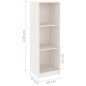 vidaXL Estantería/divisor espacios madera pino blanco 36x33x110 cm vidaXL Estantería/divisor espacios madera pino blanco 36x33x110 cm