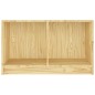 vidaXL Mueble de TV de madera maciza de pino 70x33x42 cm