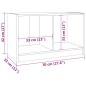 vidaXL Mueble de TV de madera maciza de pino 70x33x42 cm