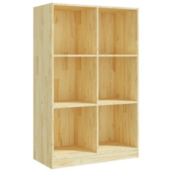 vidaXL Estantería de madera maciza de pino 70x33x110 cm