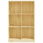 vidaXL Estantería de madera maciza de pino 70x33x110 cm vidaXL Estantería de madera maciza de pino 70x33x110 cm