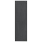 vidaXL Estantería de madera maciza de pino gris 70x33x110 cm