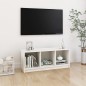 vidaXL Mueble de TV madera maciza de pino blanco 104x33x41 cm 