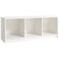vidaXL Mueble de TV madera maciza de pino blanco 104x33x41 cm 
