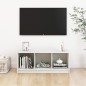 vidaXL Mueble de TV madera maciza de pino blanco 104x33x41 cm 