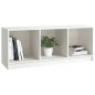 vidaXL Mueble de TV madera maciza de pino blanco 104x33x41 cm 