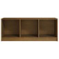 vidaXL Mueble de TV de madera maciza pino marrón miel 104x33x41 cm vidaXL Mueble de TV de madera maciza pino marrón miel 104x33x41 cm