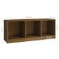vidaXL Mueble de TV de madera maciza pino marrón miel 104x33x41 cm vidaXL Mueble de TV de madera maciza pino marrón miel 104x33x41 cm