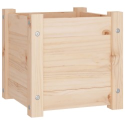 vidaXL Jardinera madera maciza de pino 31x31x31 cm