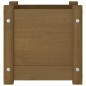 vidaXL Jardineras 2 uds madera maciza de pino marrón 31x31x31 cm vidaXL Jardineras 2 uds madera maciza de pino marrón 31x31x31 cm