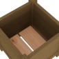 vidaXL Jardineras 2 uds madera maciza de pino marrón 31x31x31 cm vidaXL Jardineras 2 uds madera maciza de pino marrón 31x31x31 cm